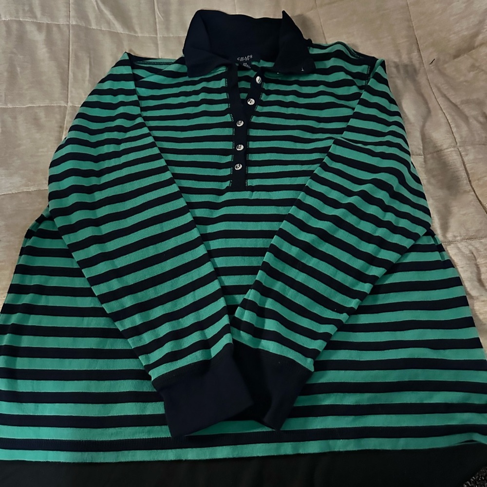 Chaps 2X long sleeve polo